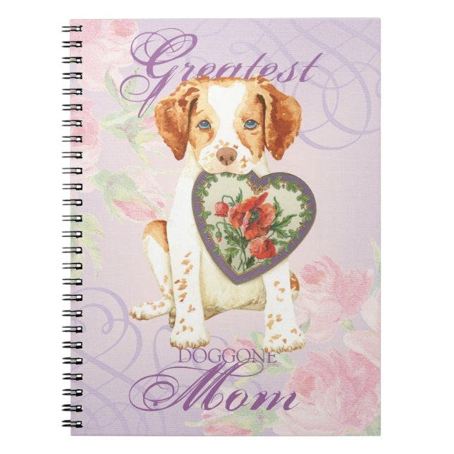 Brittany Heart Mum Notebook (Front)