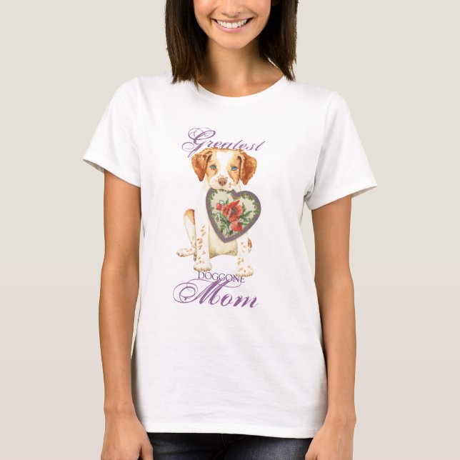 Brittany Heart Mum T-Shirt (Front)