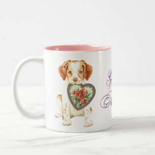 Brittany Heart Mum Two-Tone Coffee Mug