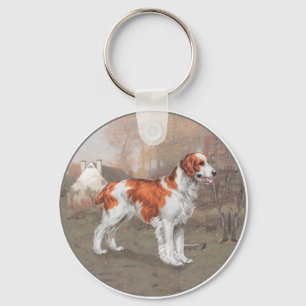 Brittany in the Field Key Ring