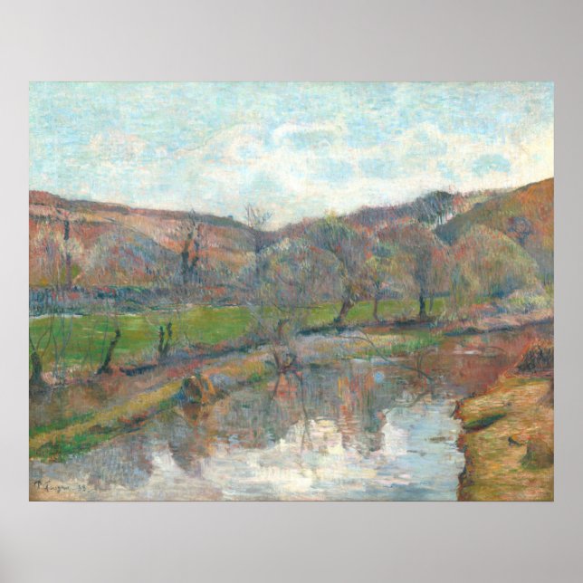 Brittany Landscape - Paul Gauguin Fine Art Poster (Front)