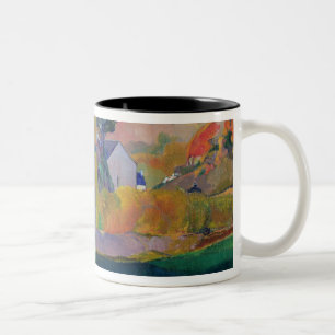 Brittany Landscape: the David Mill, 1894 Two-Tone Coffee Mug