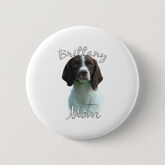 Brittany Mum 2 6 Cm Round Badge (Front)