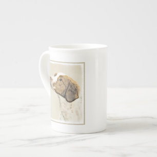 Brittany Painting - Cute Original Dog Art Bone China Mug