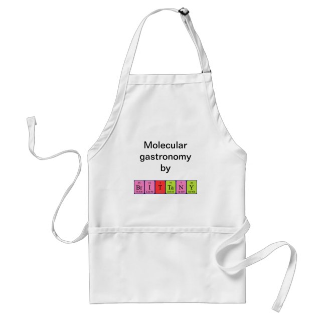 Brittany periodic table name apron (Front)