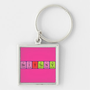 Brittany periodic table name keyring