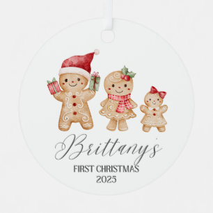 Brittany Personalized Baby's First Christmas Metal Tree Decoration
