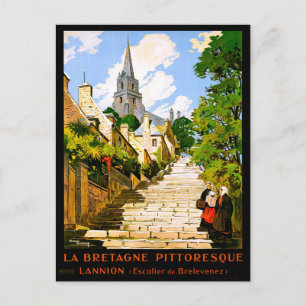 Brittany picturesque, Lannion, France Postcard