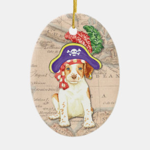 Brittany Pirate Ceramic Tree Decoration