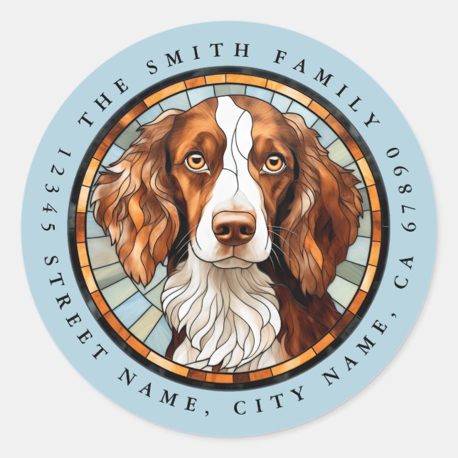 Brittany Round Stickers (Front)