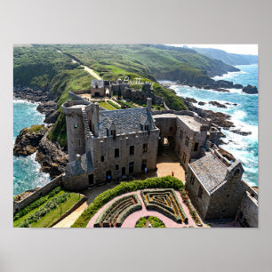 Brittany, scenic panoramic view poster