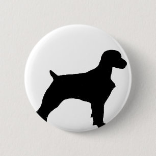 Brittany silo black 6 cm round badge