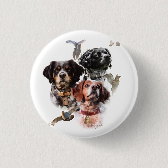 Brittany Spaniel 3 Cm Round Badge (Front)