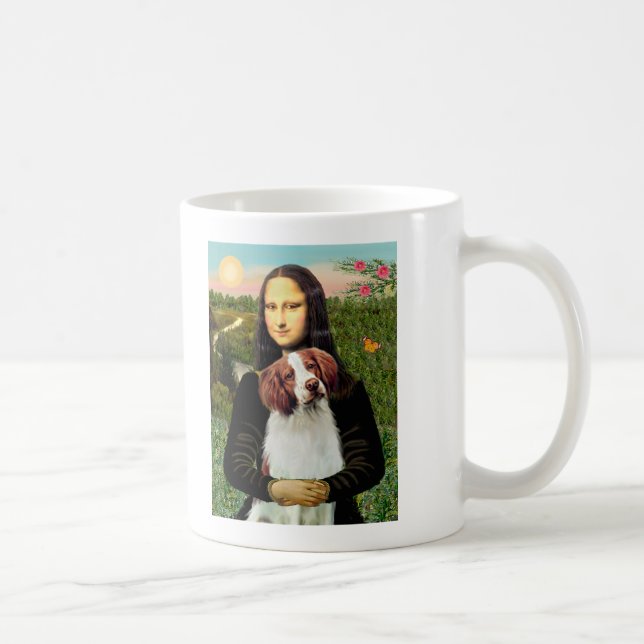 Brittany Spaniel 3 - Mona Lisa Coffee Mug (Right)