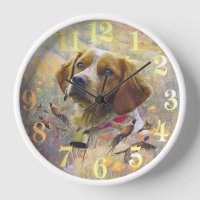 Brittany Spaniel Art , Pheasant hunting