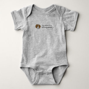 brittany spaniel baby bodysuit