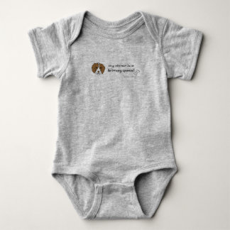 brittany spaniel baby bodysuit