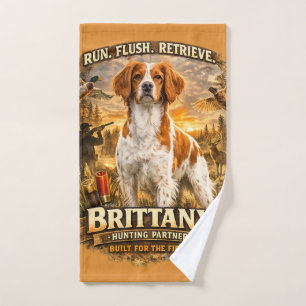 Brittany Spaniel Bath Towel Set