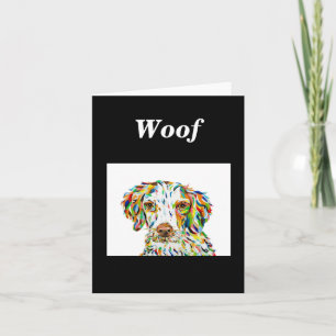 Brittany Spaniel Blank Note Card