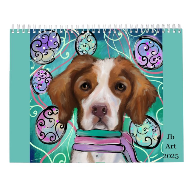 Brittany Spaniel   Calendar (Back)