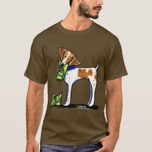 Brittany Spaniel Camouflage Boots T-Shirt