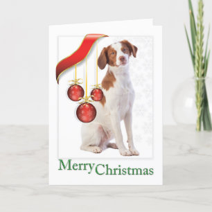 Brittany Spaniel Christmas Card