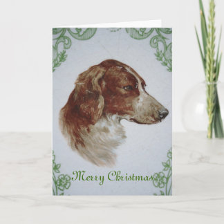 Brittany Spaniel Christmas Holiday Card