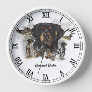 Brittany Spaniel Clock