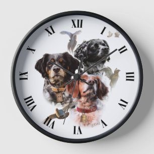 Brittany Spaniel Clock