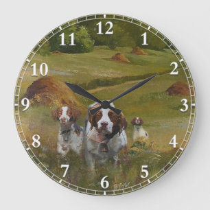 Brittany Spaniel Clock