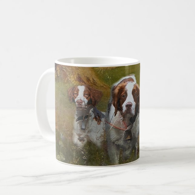 Brittany Spaniel  Coffee Mug (Front Left)