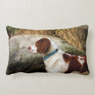 Brittany Spaniel - Copper Lumbar Cushion