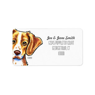 Brittany Spaniel Custom Colour Label