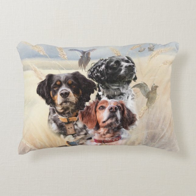 Brittany Spaniel Decorative Cushion (Front)