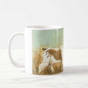 Brittany Spaniel Dog Art Mug