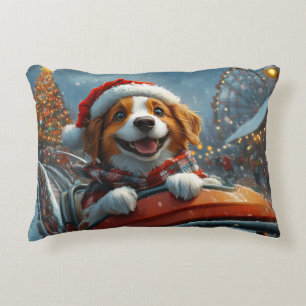 Brittany Spaniel Dog Christmas Decorative Cushion