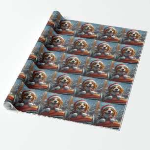 Brittany Spaniel Dog Christmas Wrapping Paper