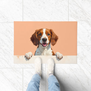 Brittany Spaniel Doormat Art