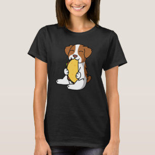 Brittany Spaniel Eating A Taco Dog T-Shirt