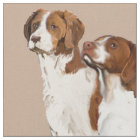 Brittany Spaniel fabric