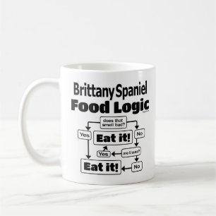 Brittany Spaniel Food Logic Coffee Mug