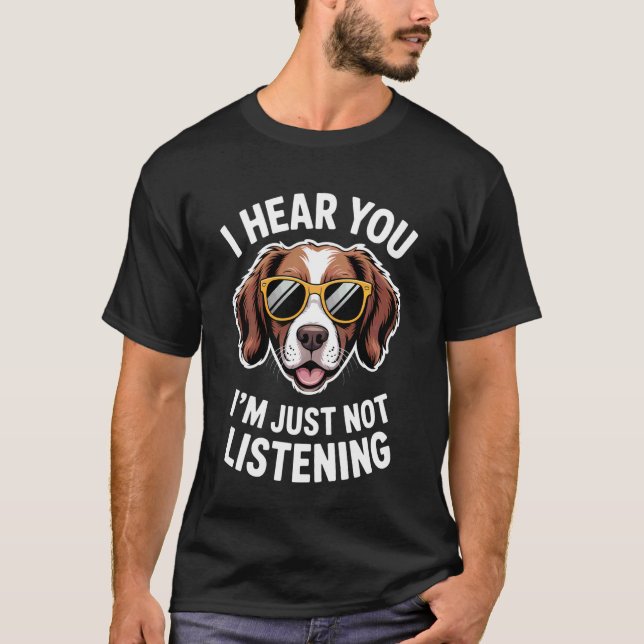 Brittany Spaniel Funny Brittany Spaniel T-Shirt (Front)