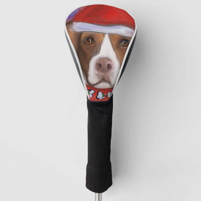 Brittany  Spaniel  Golf Head Cover (Front)