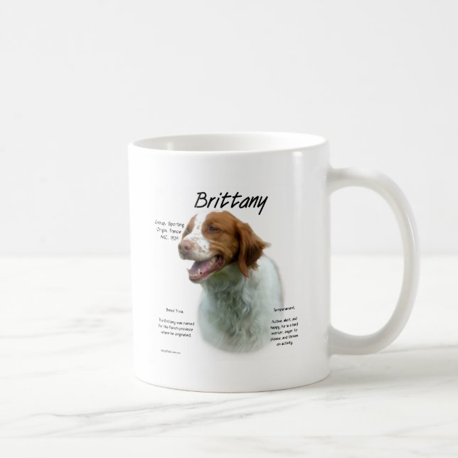 Brittany Spaniel History  Coffee Mug (Right)