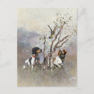 Brittany Spaniel Holiday Postcard