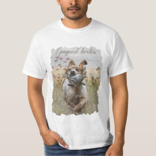 Brittany Spaniel hunting quail , Art T-Shirt