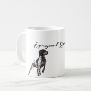 Brittany Spaniel hunts in the field     Coffee Mug