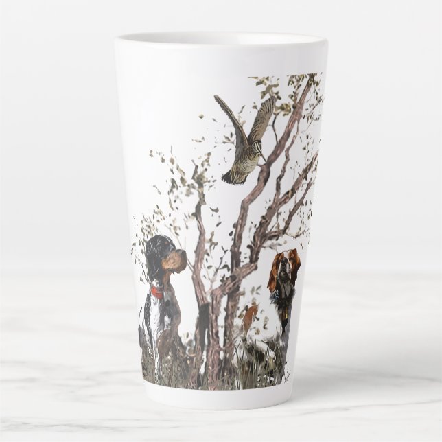Brittany Spaniel Latte Mug (Front)