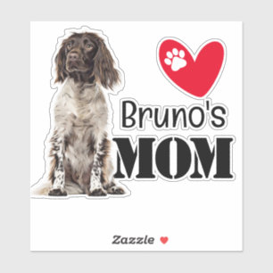 Brittany Spaniel Mum Personalised Sticker