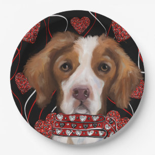 Brittany Spaniel  Paper Plate
